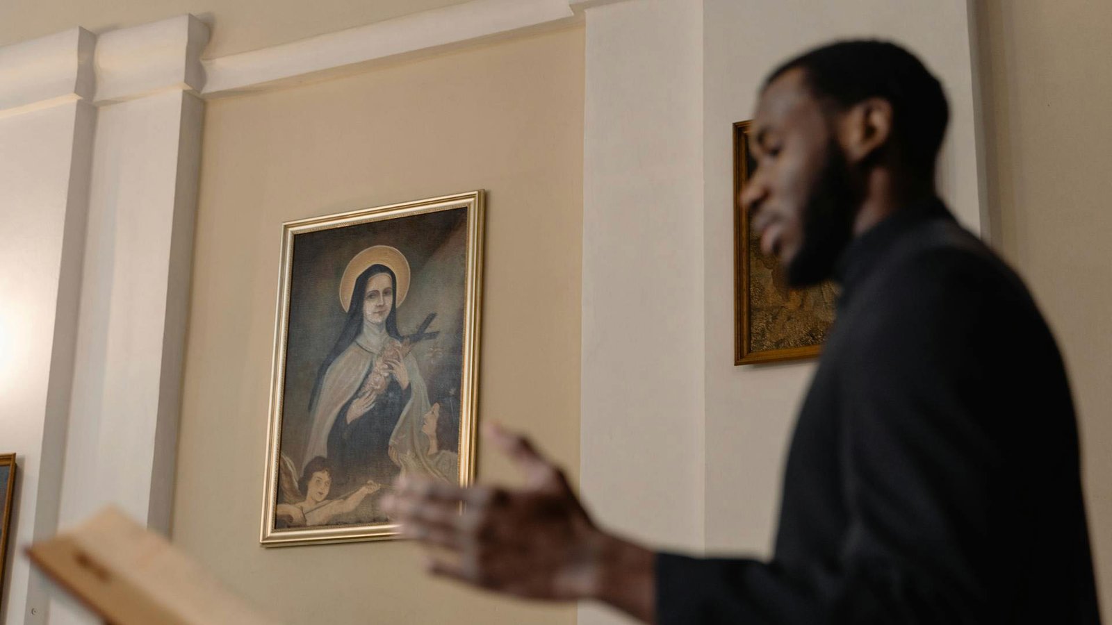 Pastor providing Sermon