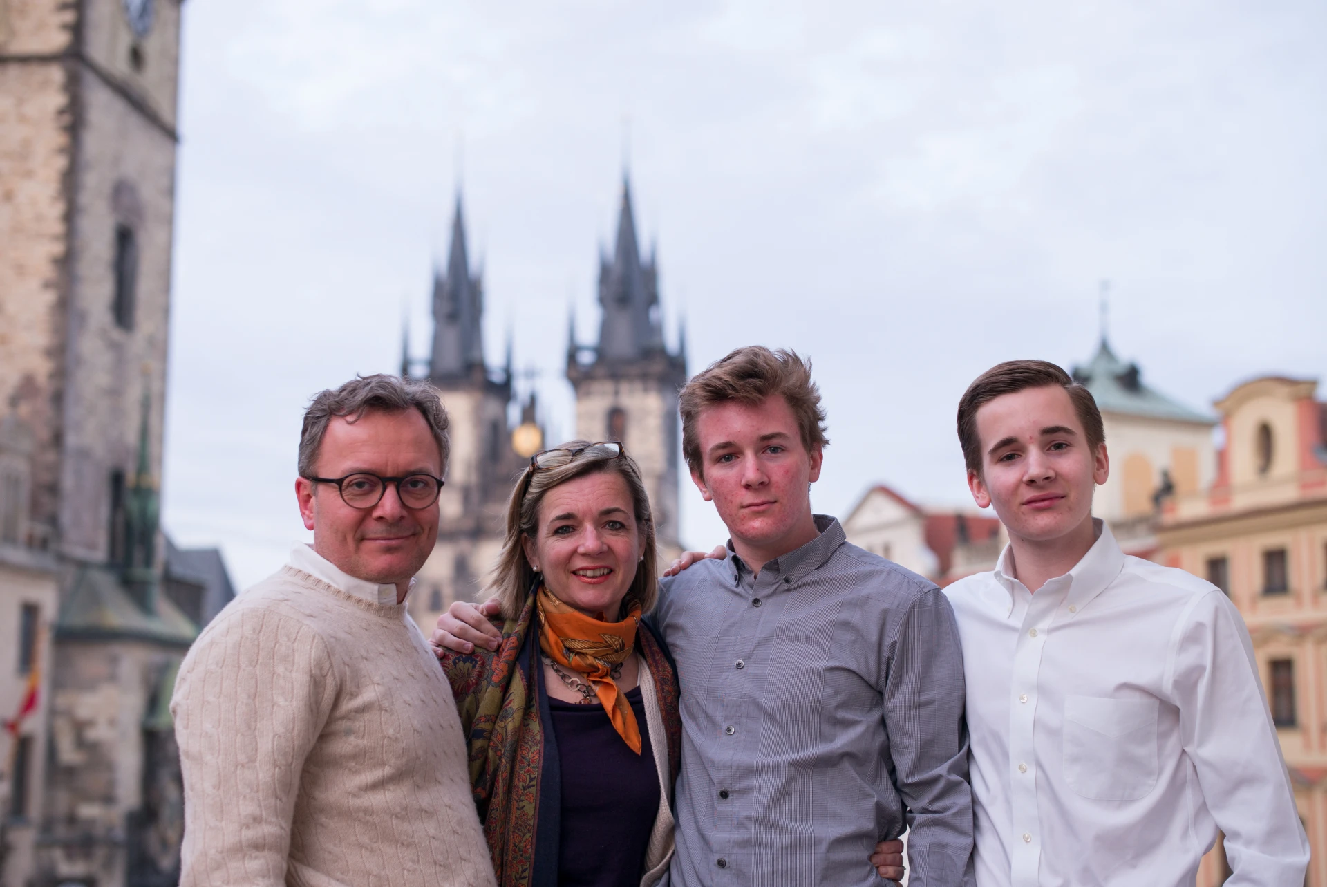 Family members at our church.